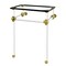 Fauceture Templeton 24" x 20-3/8" x 33-3/16" Acrylic Console Sink Legs, Brass VAH282033SB - alternate 1